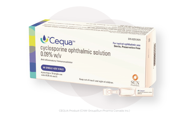 Cequa eye drops box