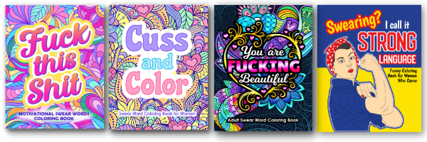 Swearing Beauty Adult Swear Word Coloring Book by Sassy Quotes Press