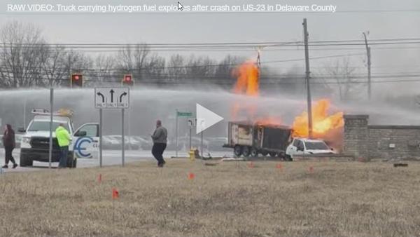 hydrogen truck explosion