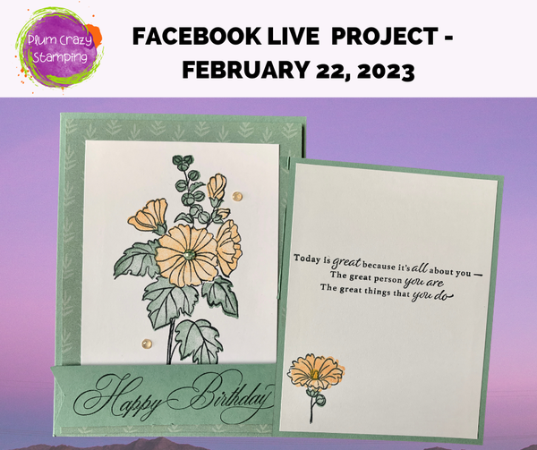 Two cards using Favored Flowers DSP from Stampin" Up!