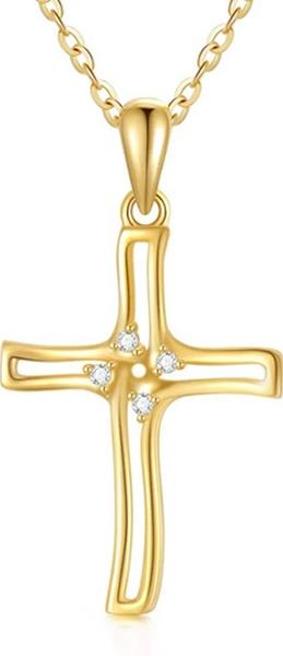 Blocaci 14K Yellow Gold Cross 