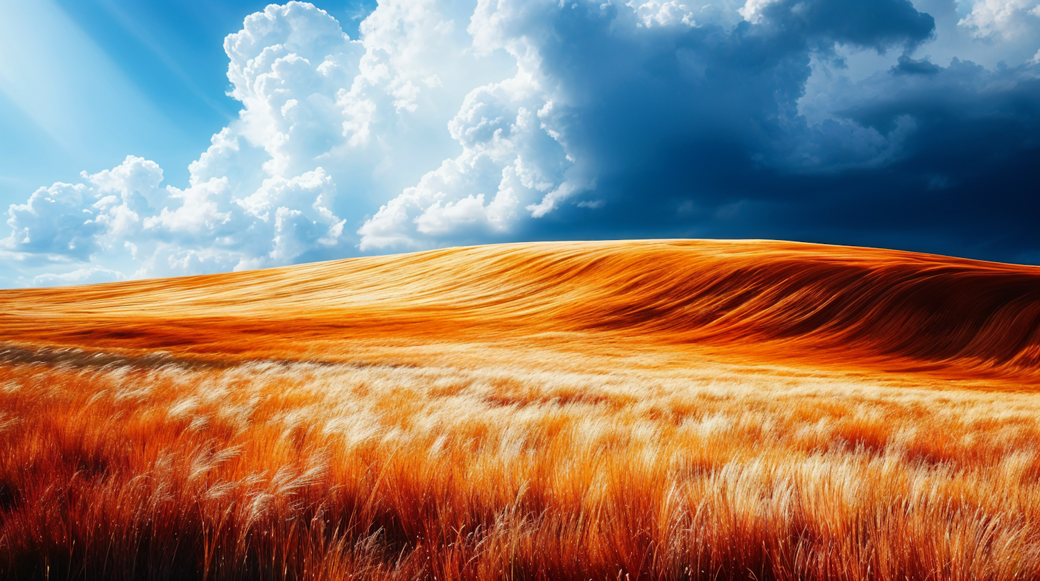 Sunlit fields under a bright sky, a symbol of renewal and hope