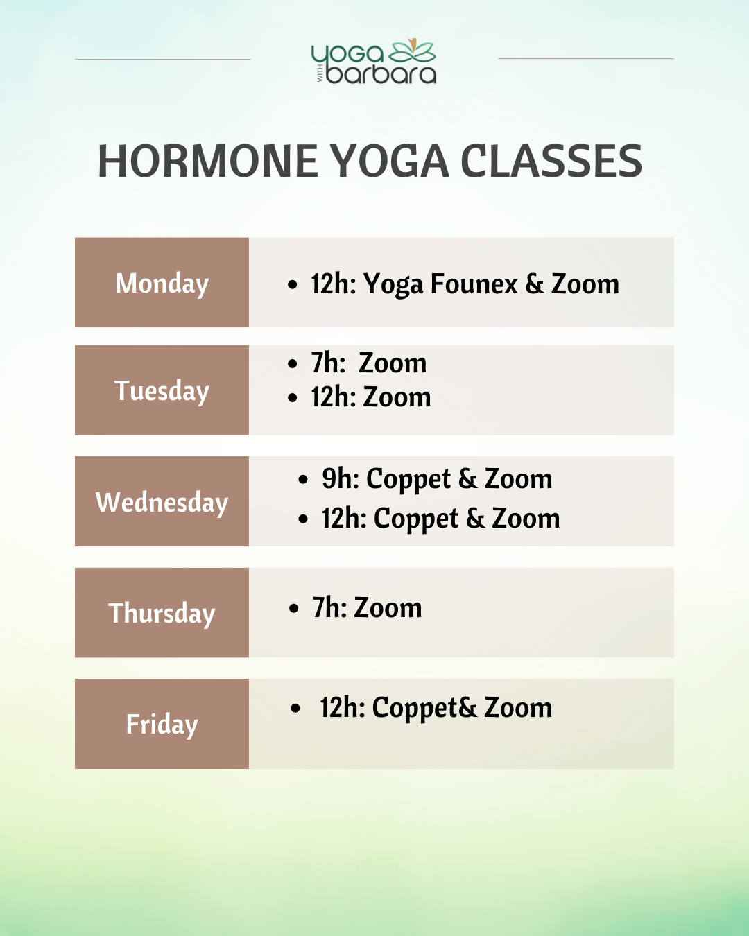 hormone yoga classes