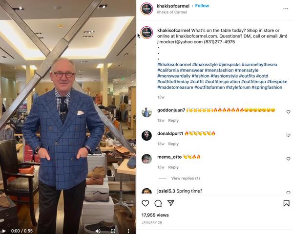 Khaki's of Carmel Instagram