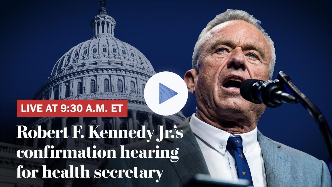 Watch live: RFK Jr. confirmation hearing for health secretary