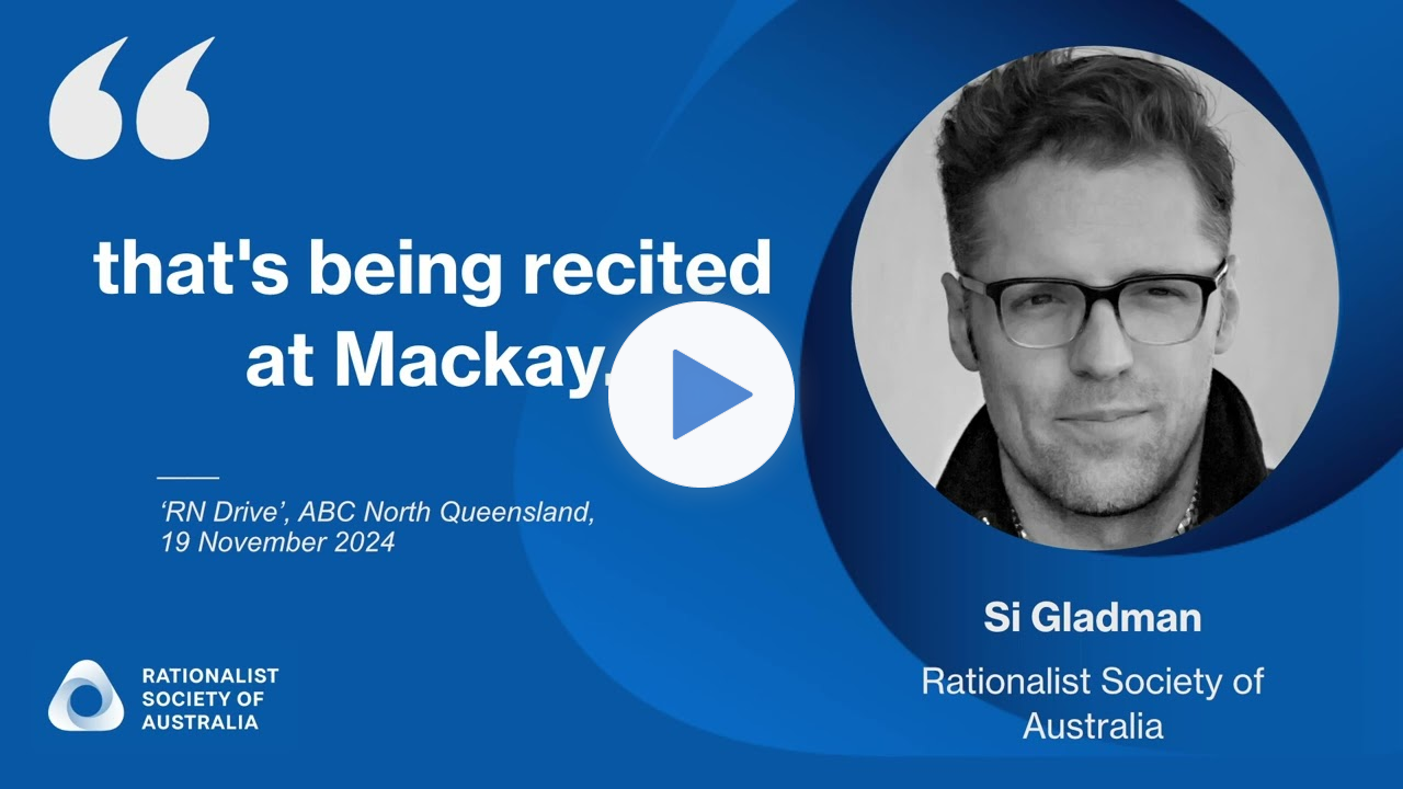 RSA Executive Director Si Gladman speaks on ABC Radio about Mackay council's prayer practice