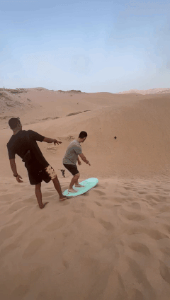 Martin sandboarding