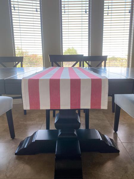 Candy Cane Stripe table runner