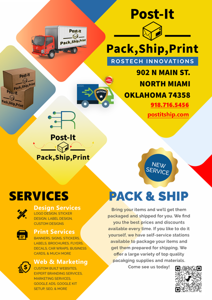 Best Pack Ship Print Design Services Miami Ok Post It