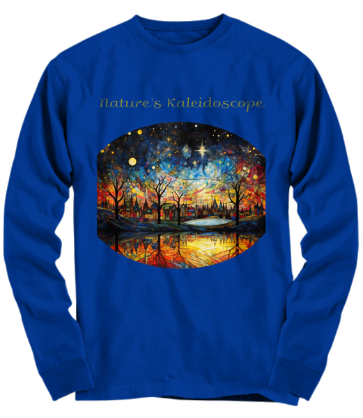 Spectacular Bright Colors in an Autumn Skyline - In a Kaleidoscope of Stained Glass - Personalize - Most colors / All shirts