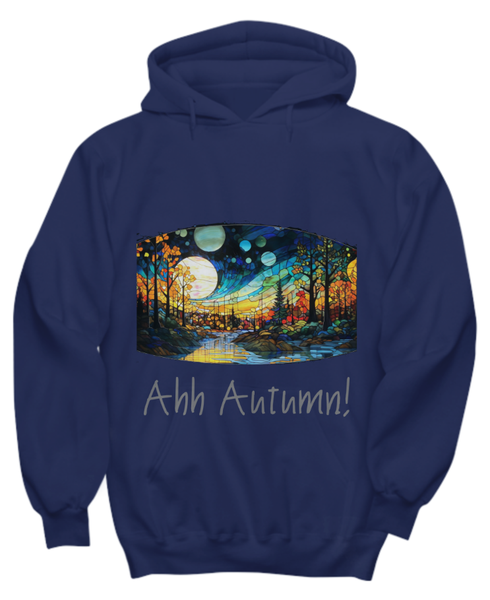 Stained Glass Colorful Starry Autumn Night - Ahh Autumn - All Shirts/Hoodies - All Colors