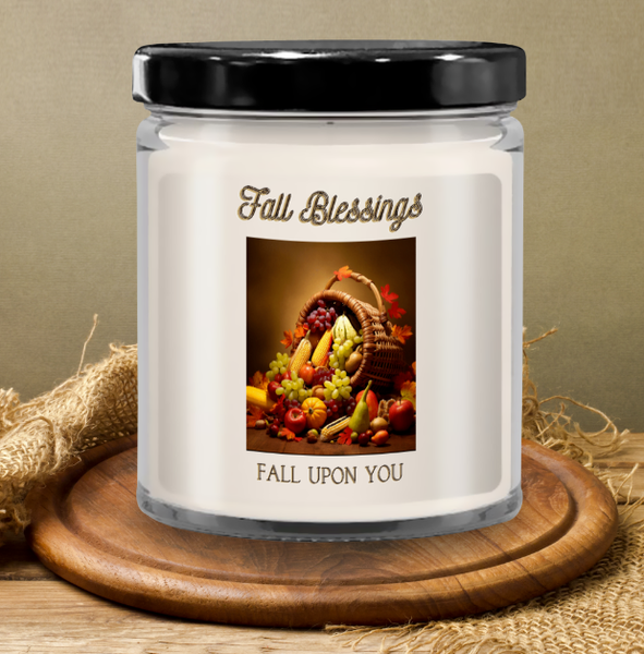 Fall Blessings Fall Upon You Candle