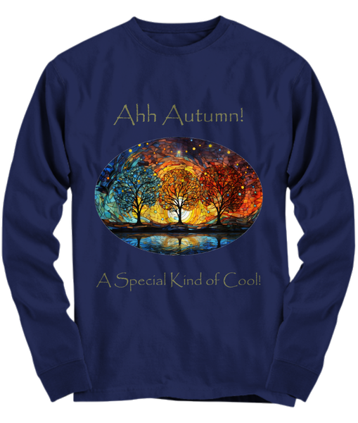 Ahh Autumn, A special kind of cool! Three Spectacular Fall Maple Trees - Kaleidoscope of the Canopy in Stained Glass V.G. - Personalize - Most colors / All shirts 