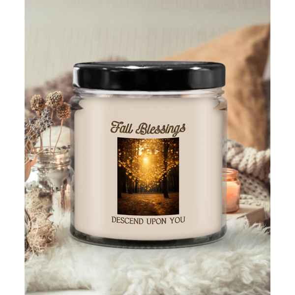 Fall Blessings Descend Upon You Candle