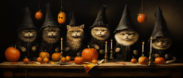 Adorable Cats Dressed As Witches