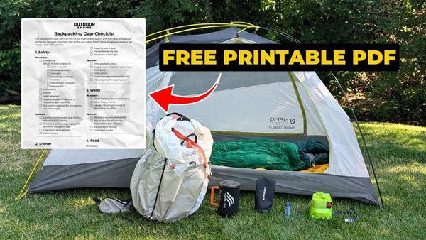 backpacking gear checklist