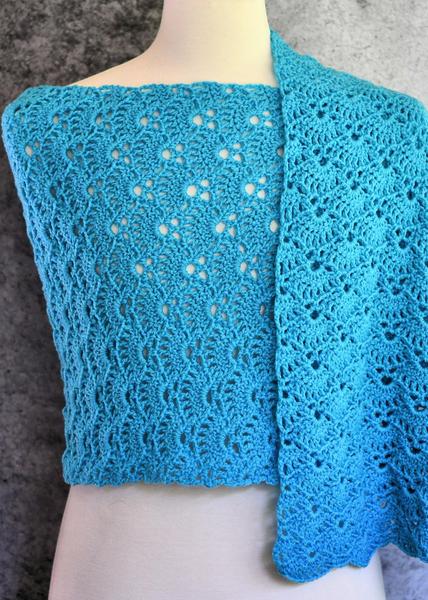 Petticoat Lace Crochet Rectangle Shawl by Kim Guzman