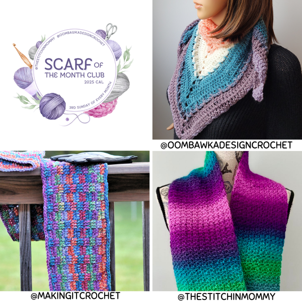 Bitty Blocks Scarf Free Crochet Pattern