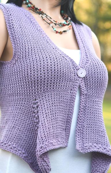 Cascade Mitered Vest Free Crochet Pattern