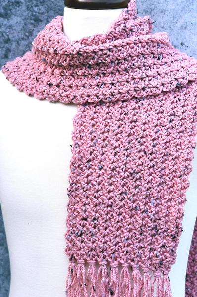 Easy Impeccable Tweed Scarf Free Crochet Pattern