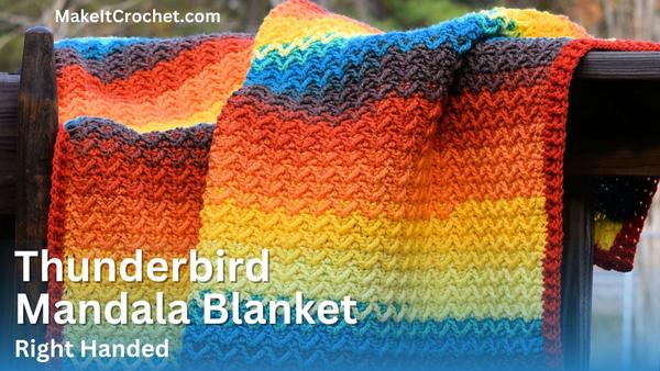 Thunderbird Mandala Baby Blanket Free Crochet Pattern