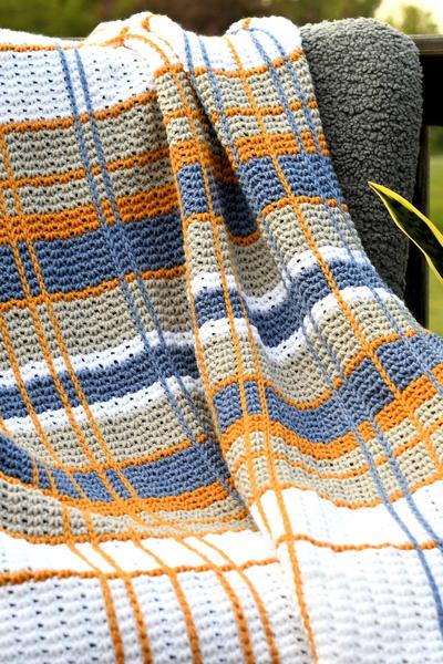 Plaid Tunisian Afghan