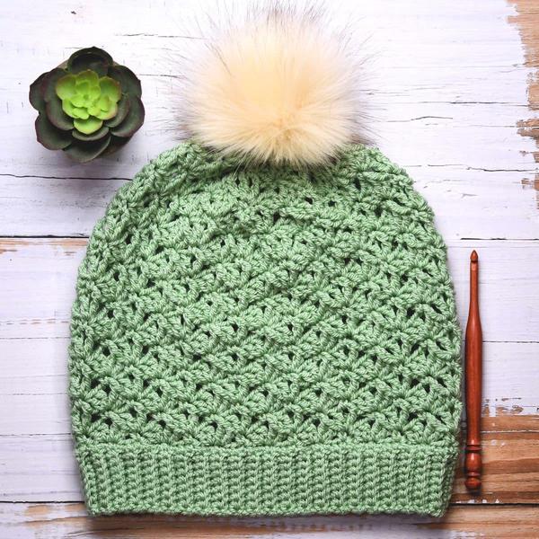 Easy Shell Hat Free Crochet Pattern