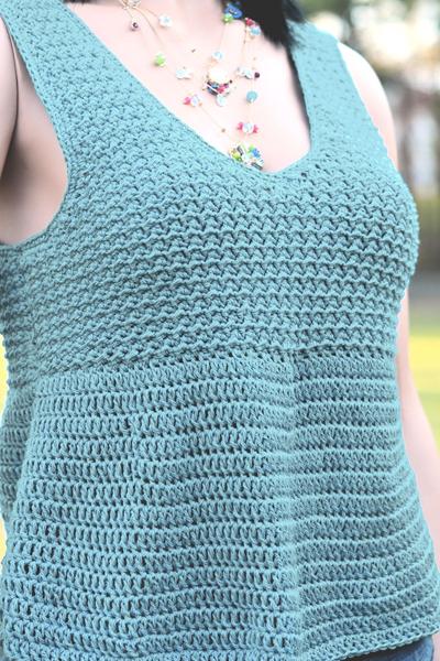 Crunch Tank Top Free Crochet Pattern