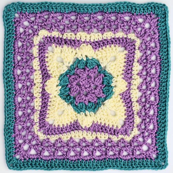 Garden Gables 12" Square Free Crochet Pattern
