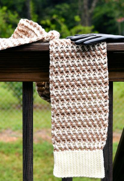 Diagonal Drifts Scarf from Make It Crochet