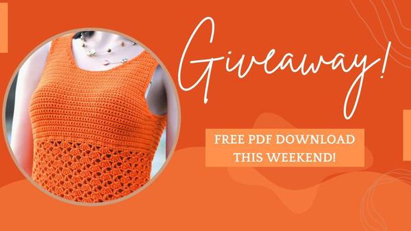 Orange Blossom Tank Top Free Crochet Pattern