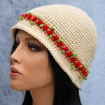 rosebud womens bucket hat  