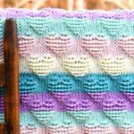 striped hearts baby blanket