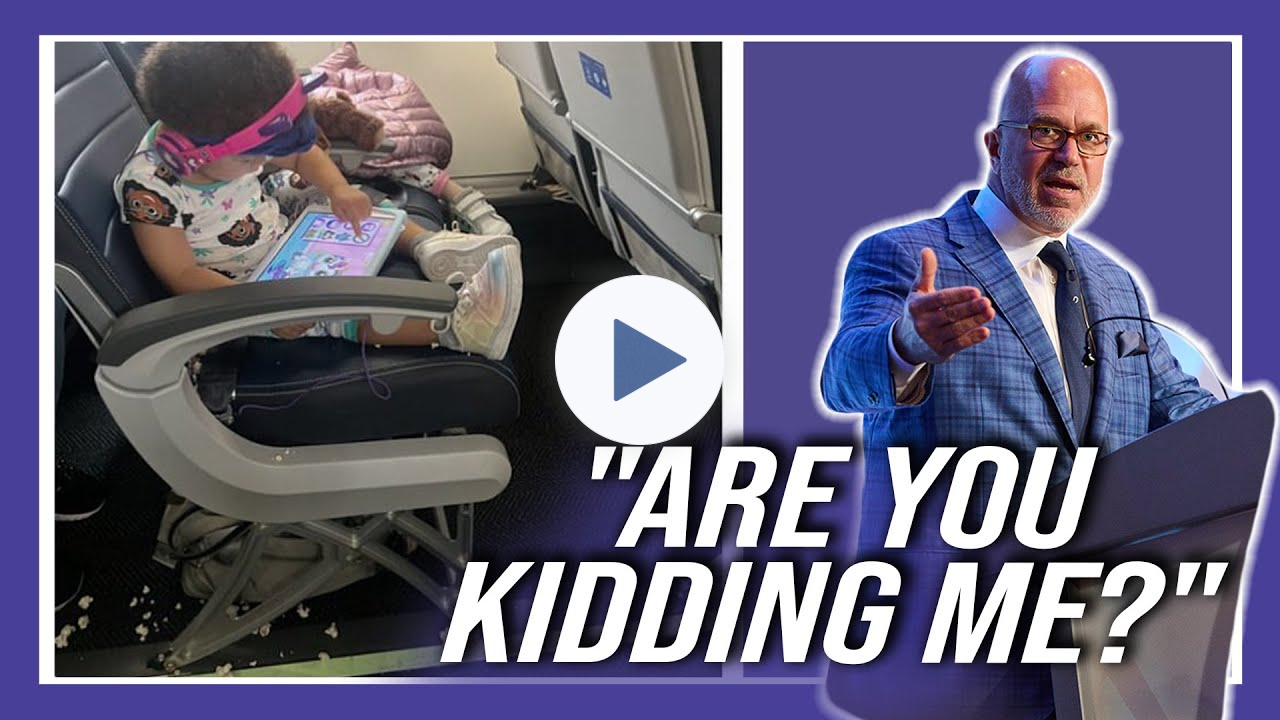Pregnant passenger's popcorn pick-up sparks debate