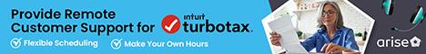 provide remote customer support for TurboTax with Arise