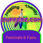 Dufferz.com Juggling Therapy Entertainment  for festivals,  fairs & more!