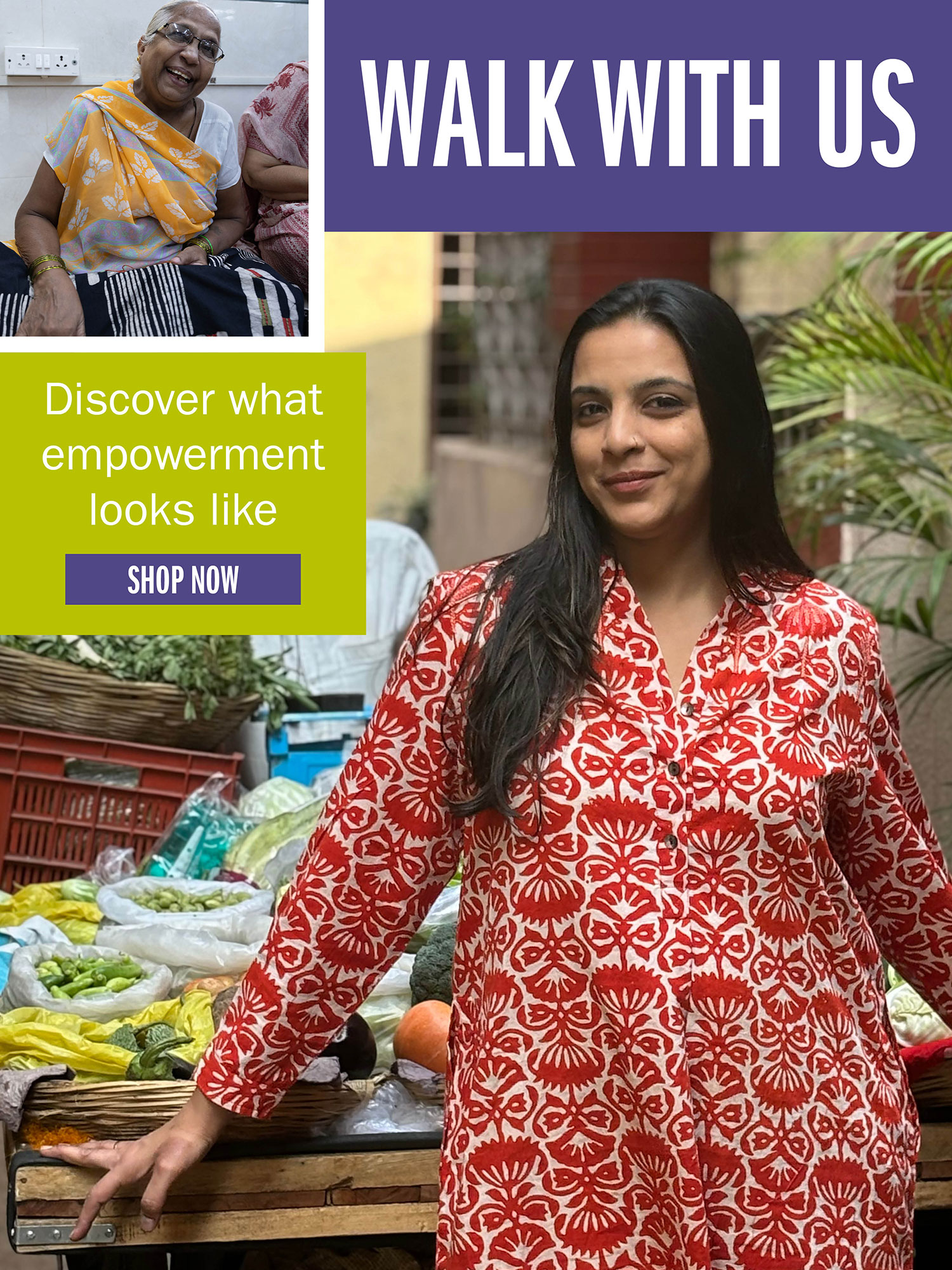 Discover what empowerment looks like WALK WITH US SHOP NOW