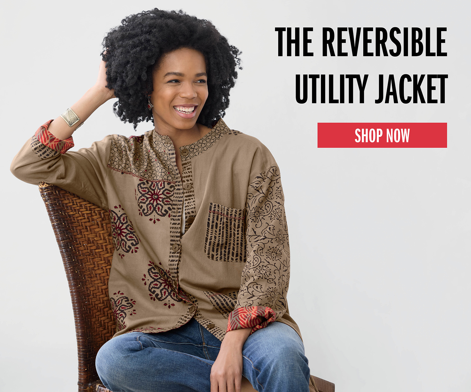 THE REVERSIBLE UTILITY JACKET SHOP NOW
