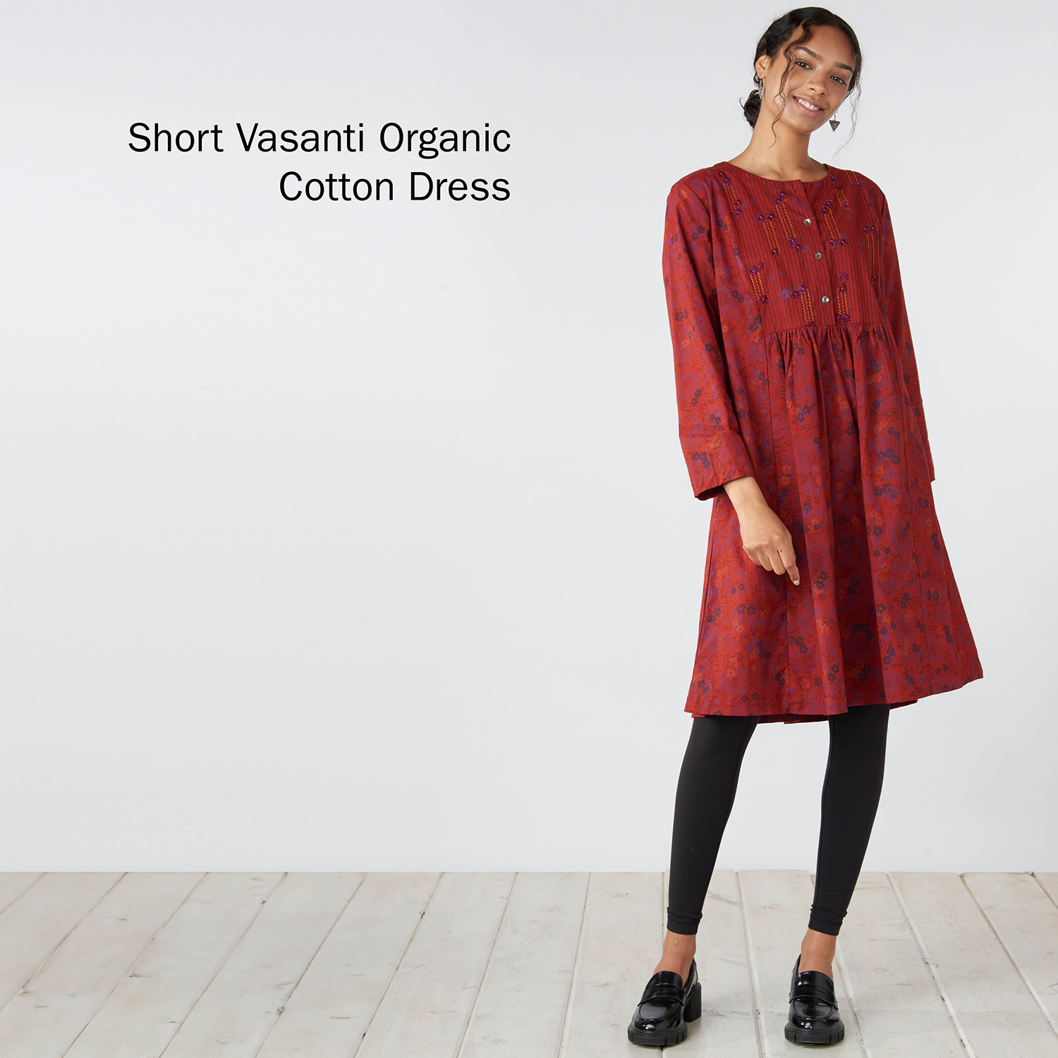 Short Vasanti Organic Cotton Dress