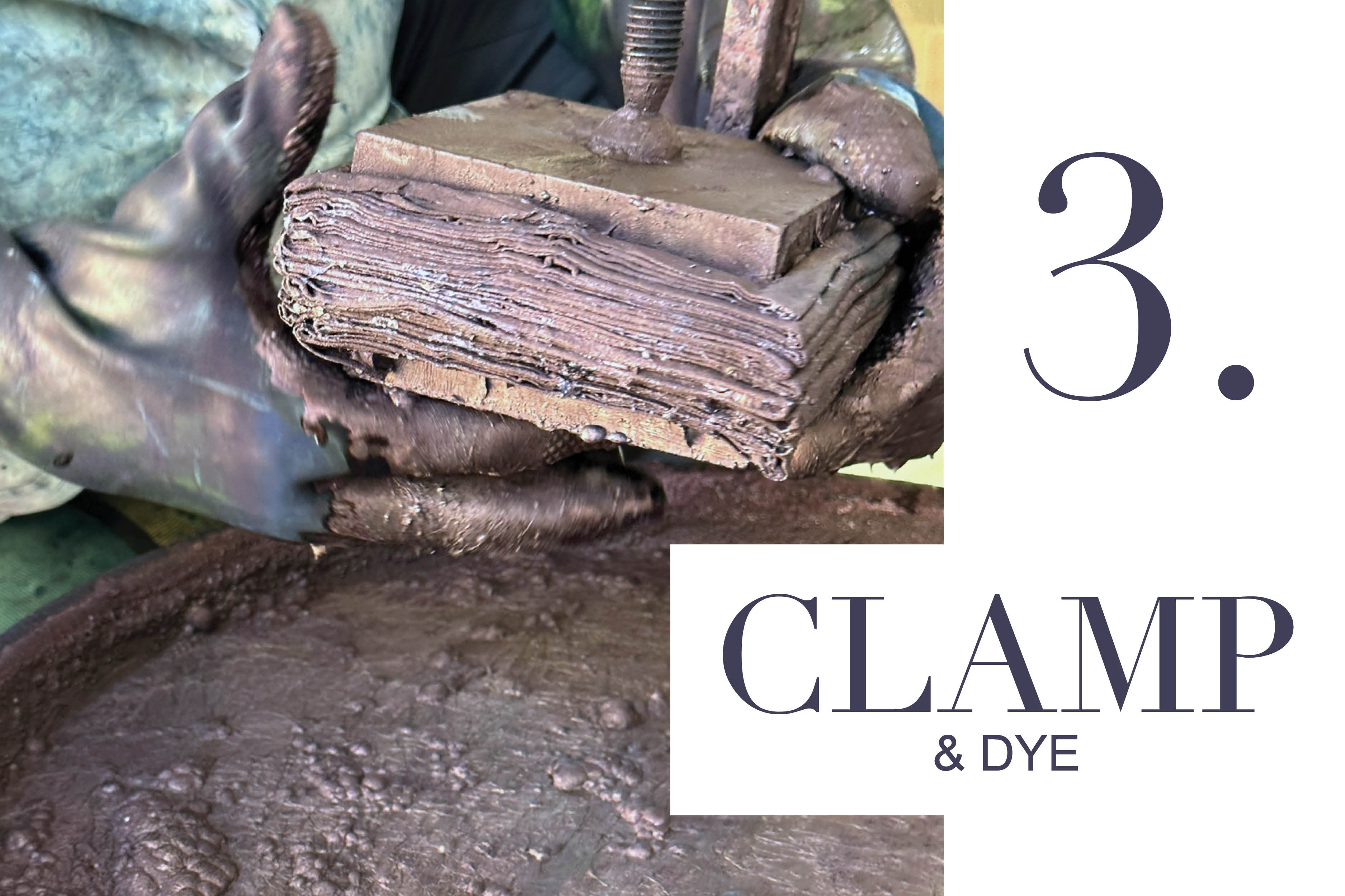 3. Clamp and dye