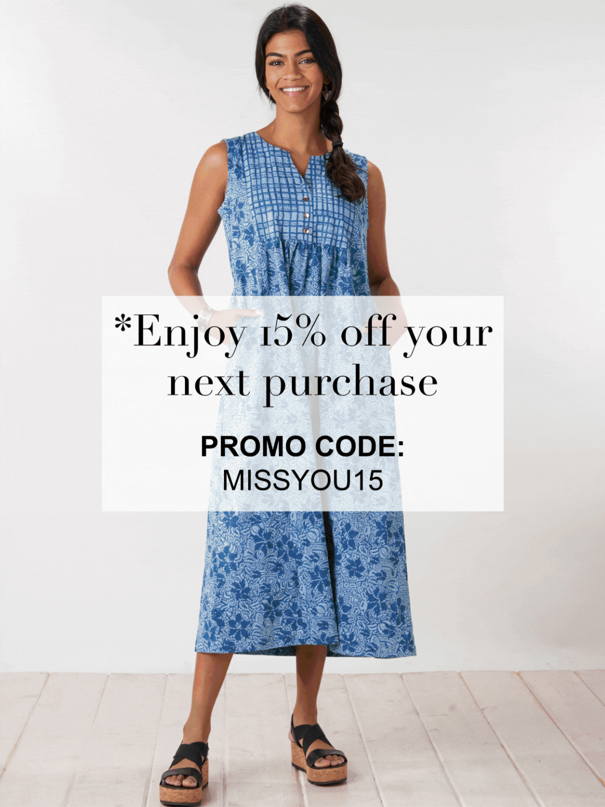 *Enjoy 15% off your next purchase. PROMO CODE: MISSYOU15