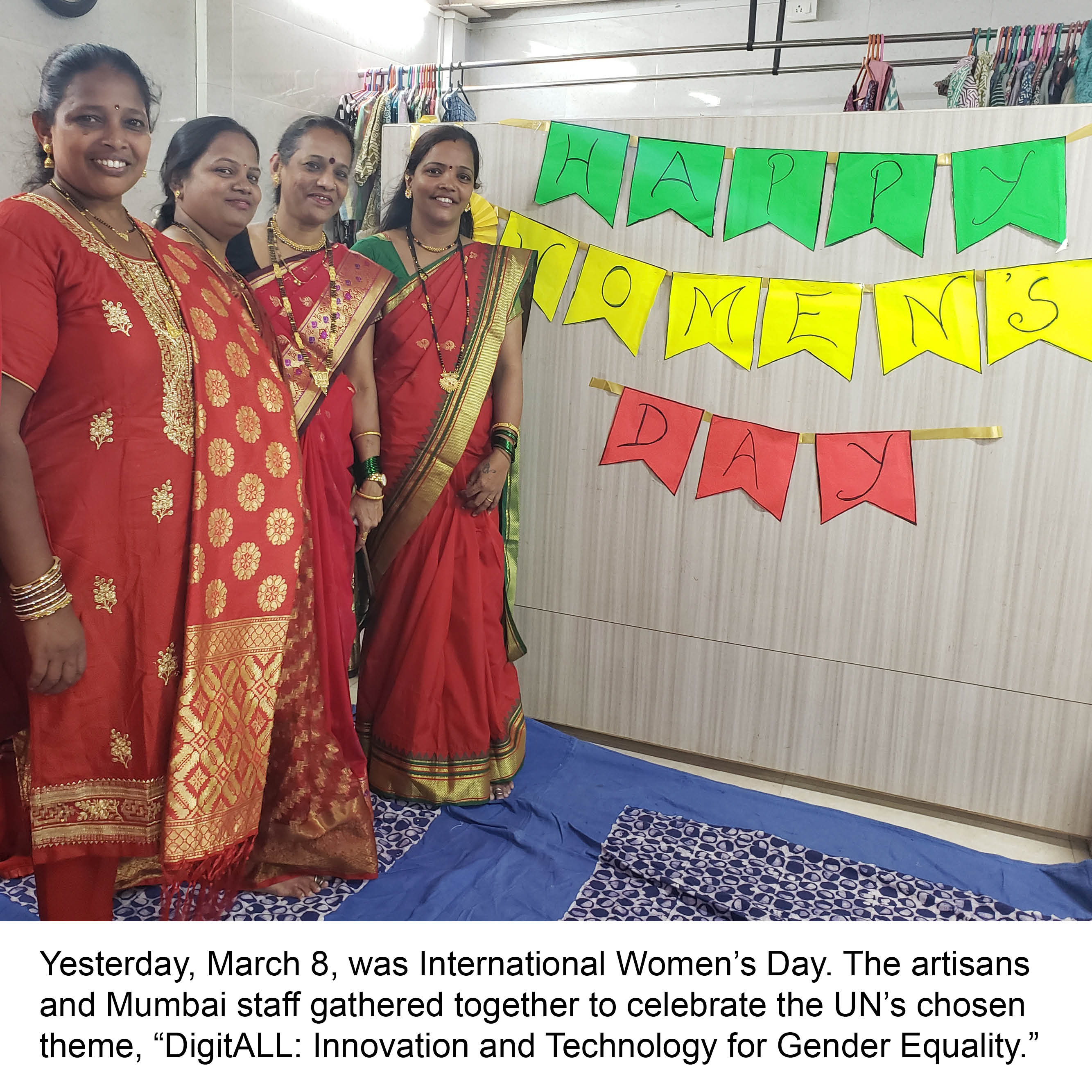 Yesterday, March 8, was International Women's Day. We gathered together to celebrate the UN's chosen theme, "DigitALL: Innovation and Technology for Gender
Equality.'"