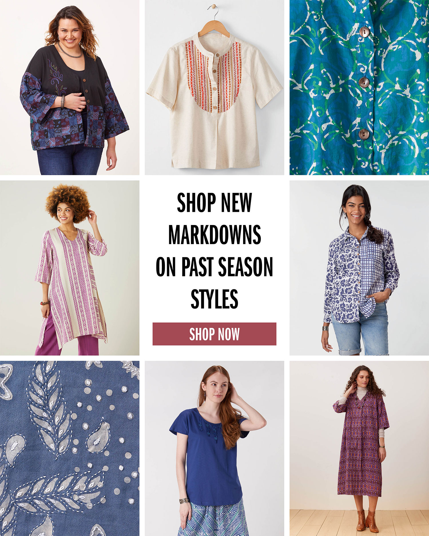 SHOP NEW MARKDOWNS ON PAST SEASON STYLES SHOP NOW