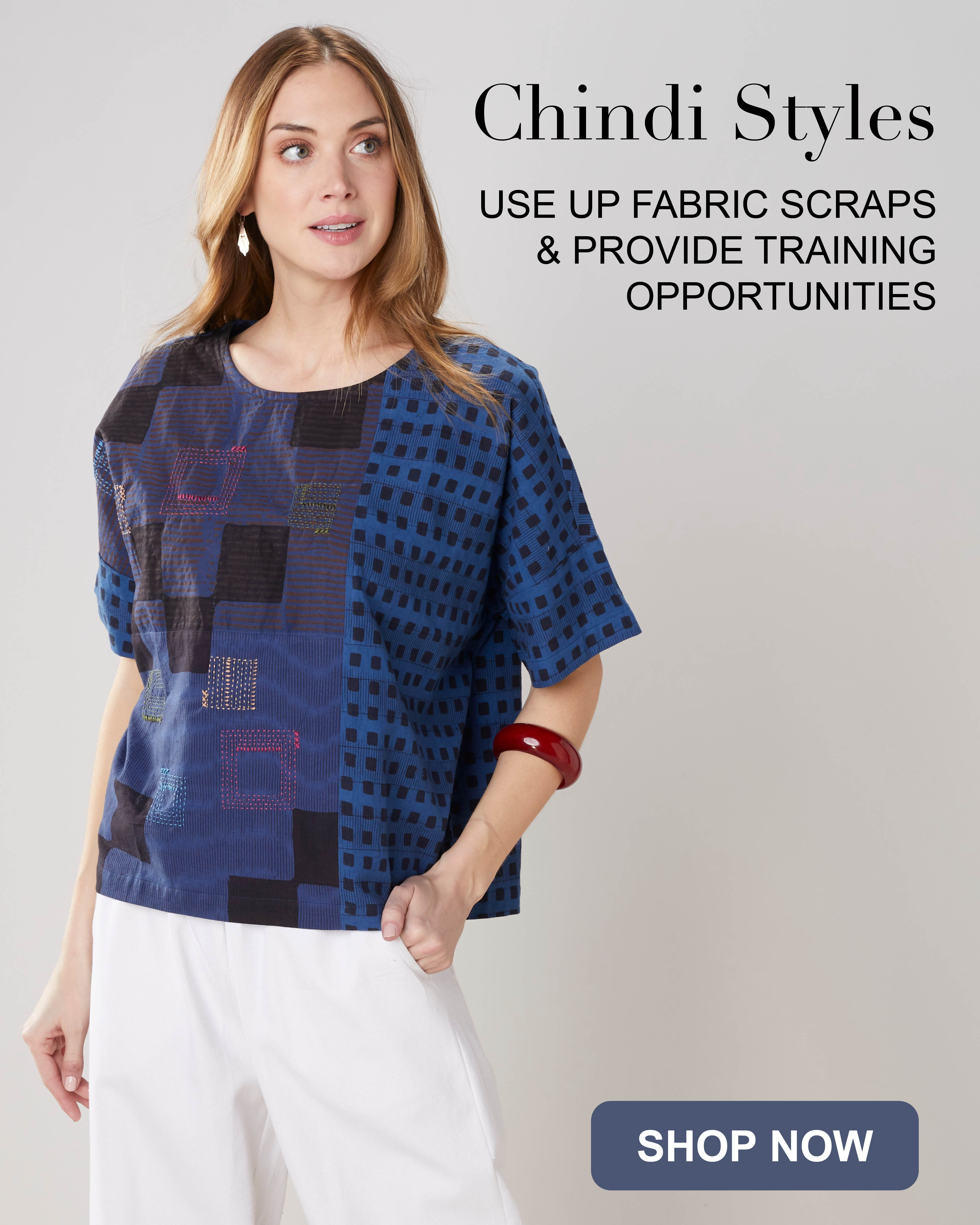 Chindi Styles. USE UP FABRIC SCRAPS & PROVIDE TRAINING OPPORTUNITIES. SHOP NOW.
