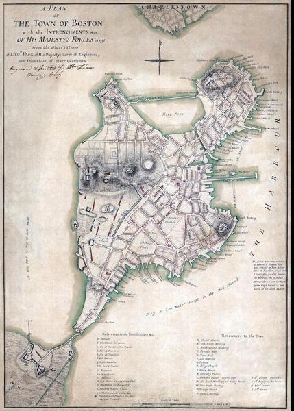 Boston 1775 Map