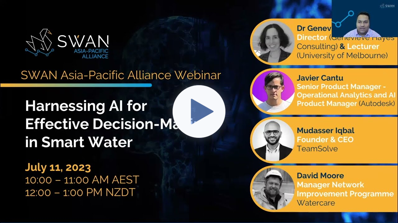 SWAN APAC Alliance Webinar : Harnessing AI for Effective Utility Decision Making