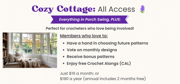 Cozy Cottage - Mosaic Crochet Pattern Club