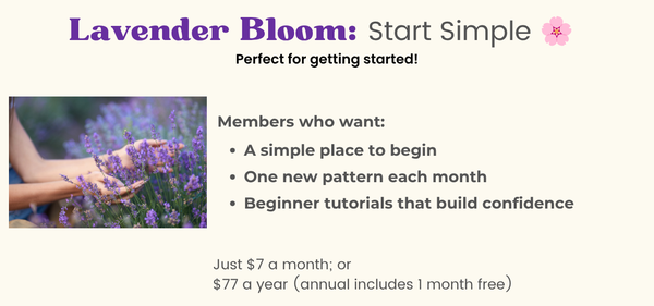 Lavender Bloom - Mosaic Crochet Pattern Club