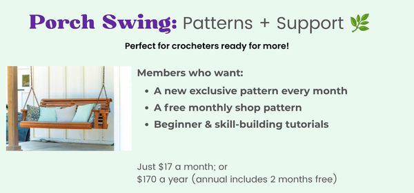 Porch Swing - Mosaic Crochet Pattern Club