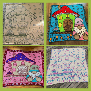 No Place Like Gnome Blanket Mosaic Crochet Pattern